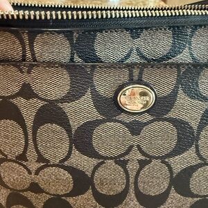 Coach legacy zip top leather crossbody bag